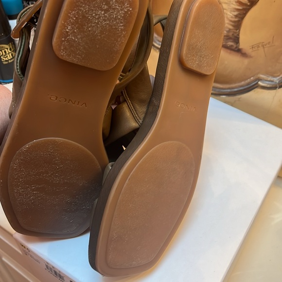 Vince Rexx sandals all leather size 9 new olive - Picture 8 of 14